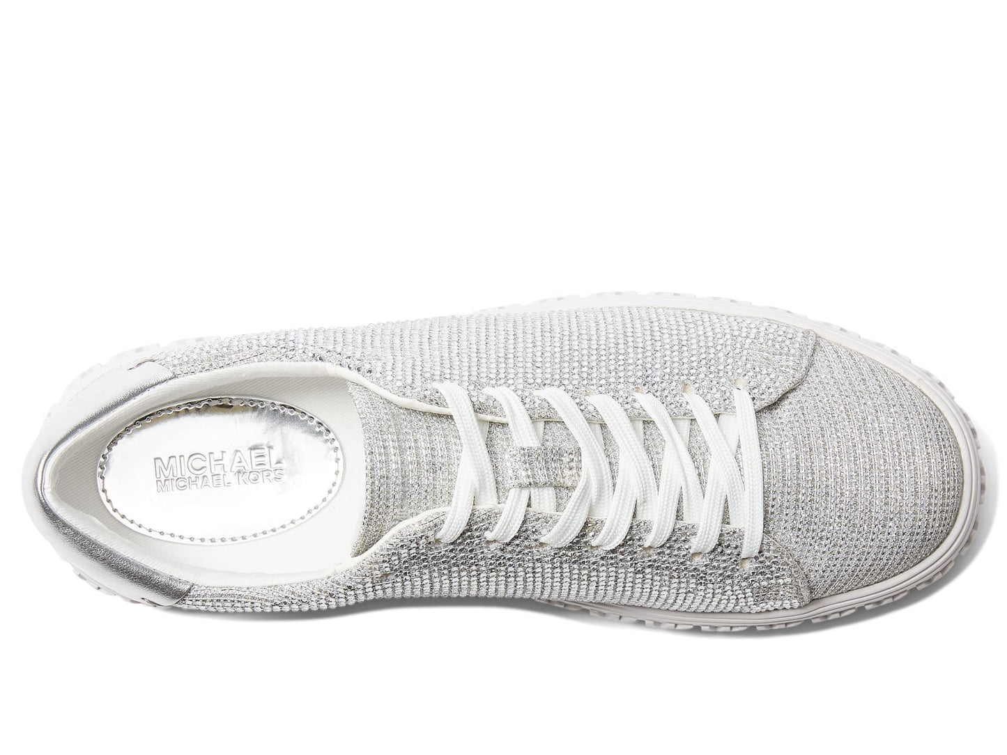 Michael Kors Grove Lace-Up Silver 6.5 M