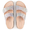 Birkenstock Women's, Arizona Slide Sandal - Narrow Width Rose Iridescent 37 M
