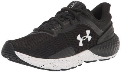 Under Armour Women's Charged Escape 4 Running Shoe, (002) Black/Black/White, 9.5