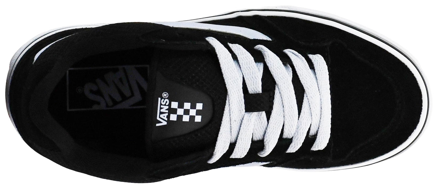 Vans Women's Caldrone Sneaker, Suede/Mesh Black/Light Blue, 7 M US