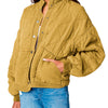 [BLANKNYC] Womens Luxury Clothing Tencel Drop Shoulder Quilted Jacket, SALTED LIME, Large
