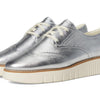 Cole Haan Womens Grand City Platform Oxford, Silver Talca/Ivory, 9 Medium