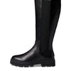Madewell Porter Tall Boot-Extended Sizing Boots for Women - Leather Upper, Man-Made Outsole, and Lugged Block Heel True Black 7.5 M