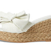 Stuart Weitzman Loveknot Espadrille Wedge Slide Cream/Natural 5.5 B