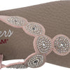 Skechers Women's Meditation - Stars & Sparkle - Circular Rhinestone Slingback Thong, Light Pink, 7