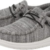 HEYDUDE Boy's Wally Toddler Stretch Yin Yang Size 9 | Boy’s Shoes | Boy's Lace Up Loafers | Comfortable & Light-Weight