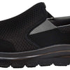 Skechers Men's Skechers Men's Flex Advantage Slip Resistant Sr Mcallen Slip on Work Shoe, Black/Charcoal, 8