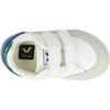 VEJA Small V-12 Chromefree (Little Big Kid) Sneaker, Extra/White/Multicolor/Indigo, 1 US Unisex