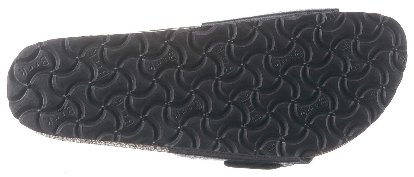Birkenstock Madrid Big Buckle Mules/Clogs Women Black/Matt Mules Shoes, Licorice, 10/10.5