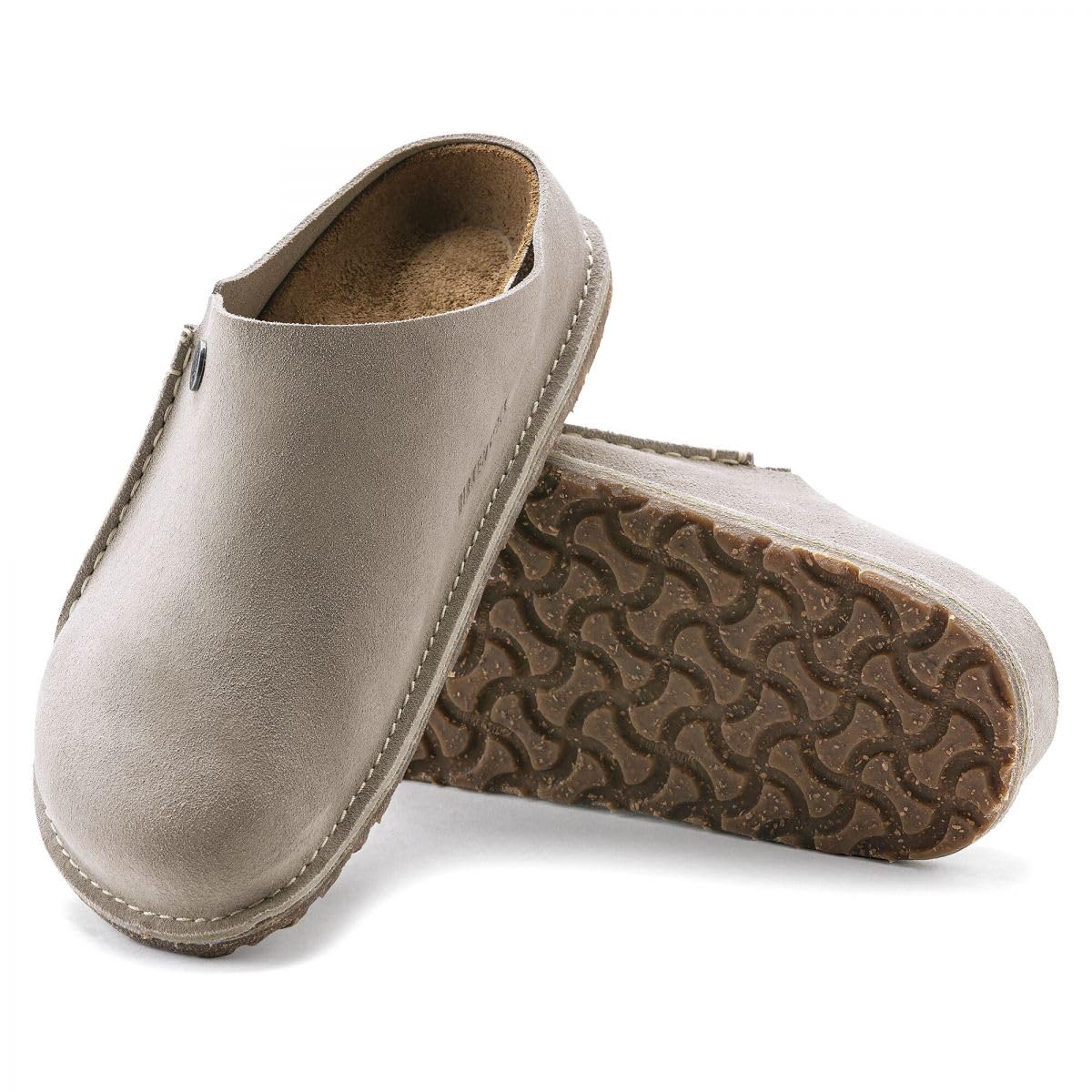 Birkenstock Women's Zermatt 365 Suede Clogs, Stone Coin, Grey, 7 Narrow US