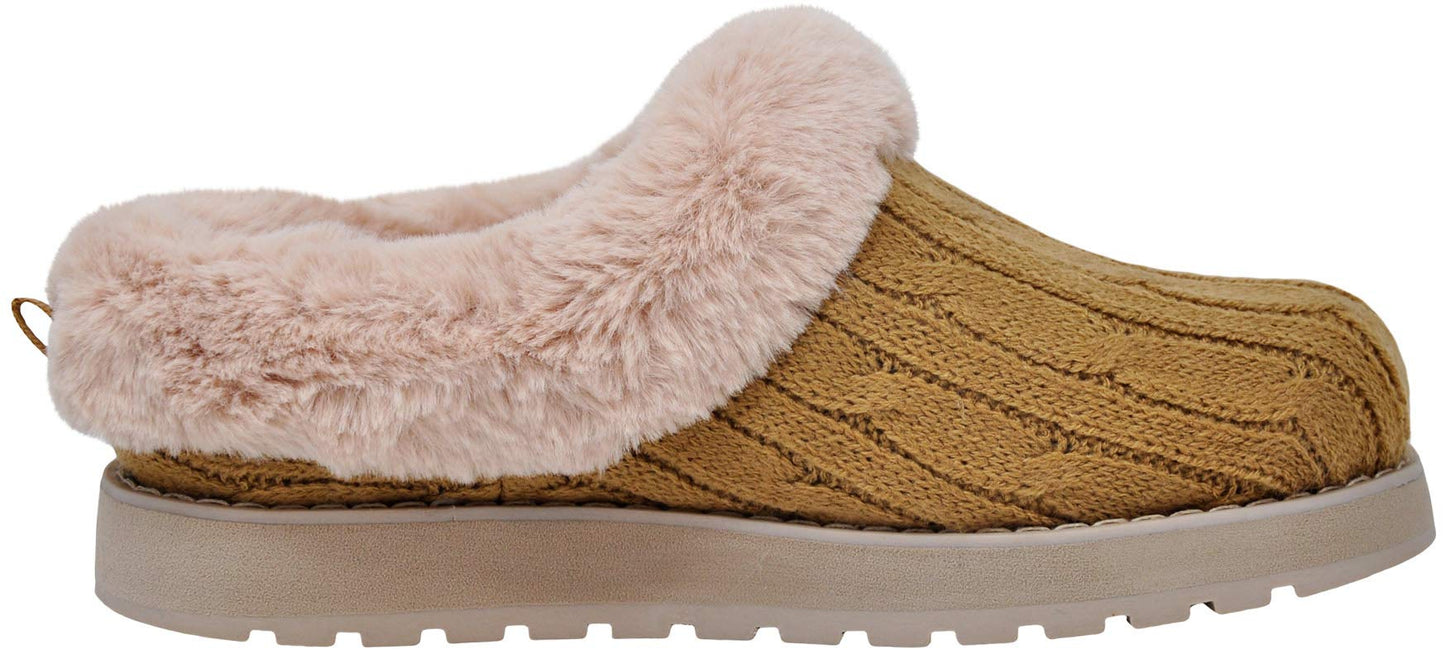 Skechers Women's Ice Angel Slipper Slipper, Chestnut, 10