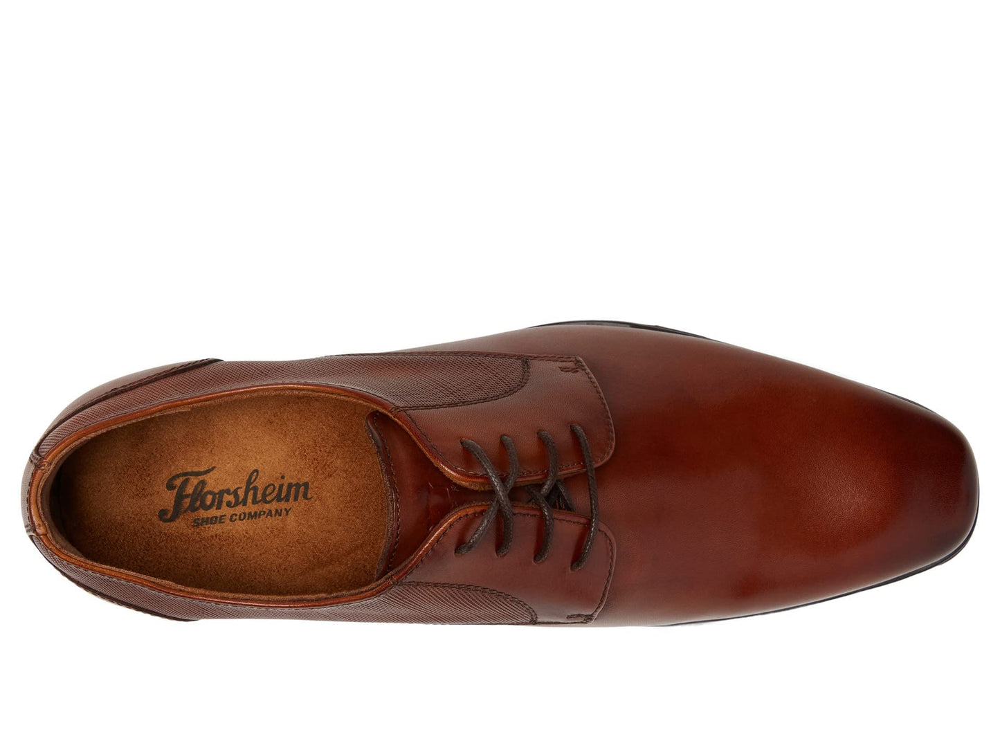 Florsheim Highland Plain Toe Oxford Mens Oxford 105 2E US Cognac