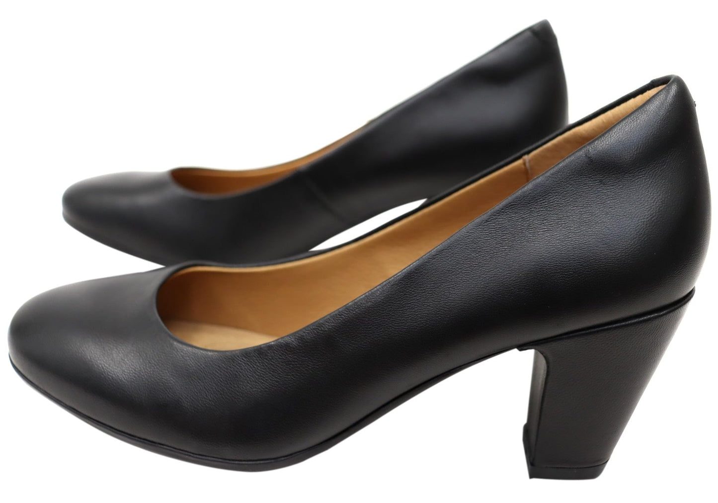 Sofft Lana Heeled Sandals for Women – Leather Lining and Upper – Microfiber Footbed – Closed Toe Style Black 10 M (B)