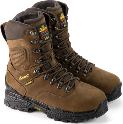 Thorogood Infinity FD Series 9” Waterproof Hunting and Hiking Boots for Men, with Full-Grain Leather, 800g Insulation, and Anti-Fatigue Traction Outsole, Studhorse - 9.5 W US