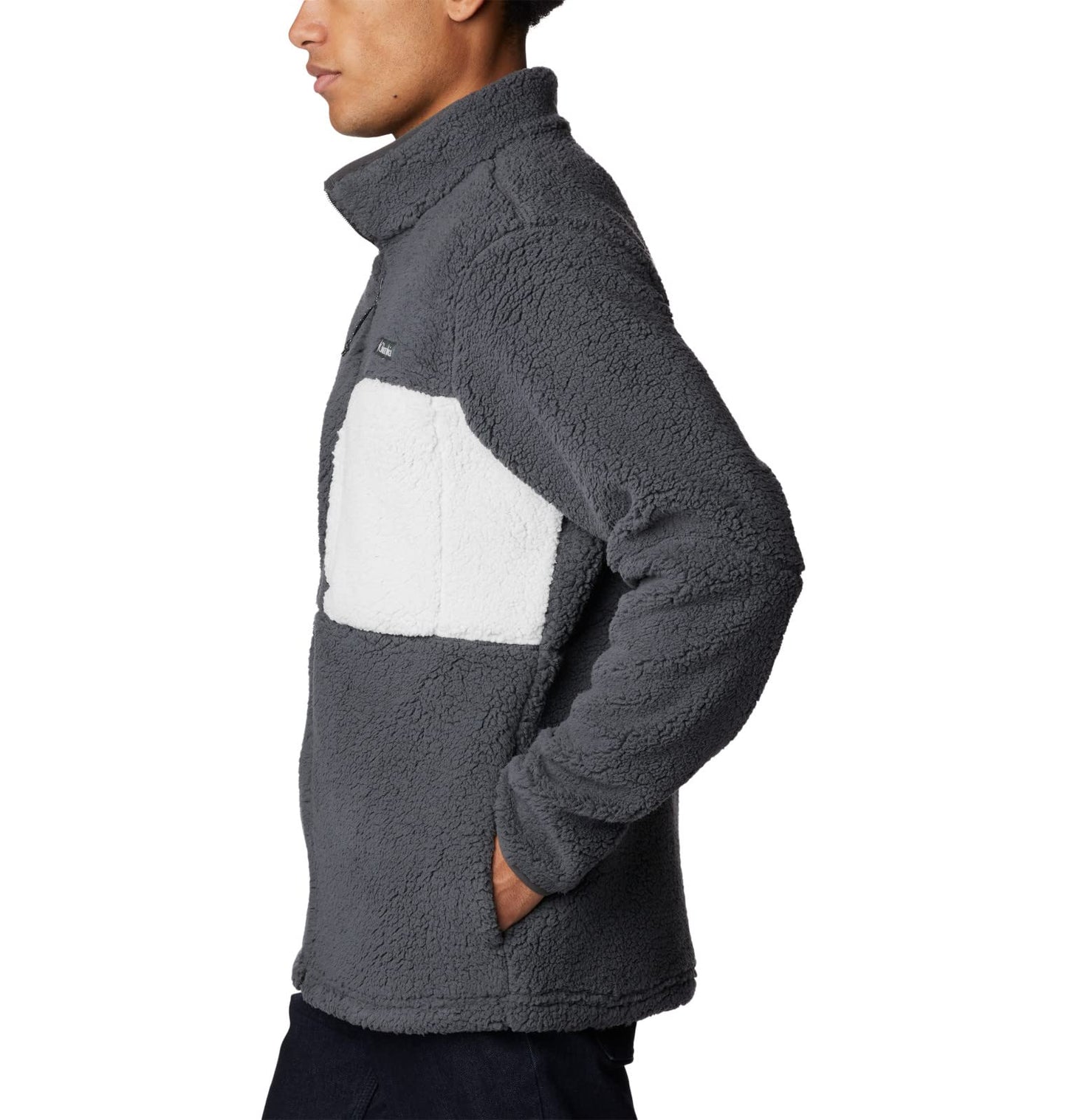 Columbia Men's Mountainside Heavyweight Fleece, Shark, X-Large Black