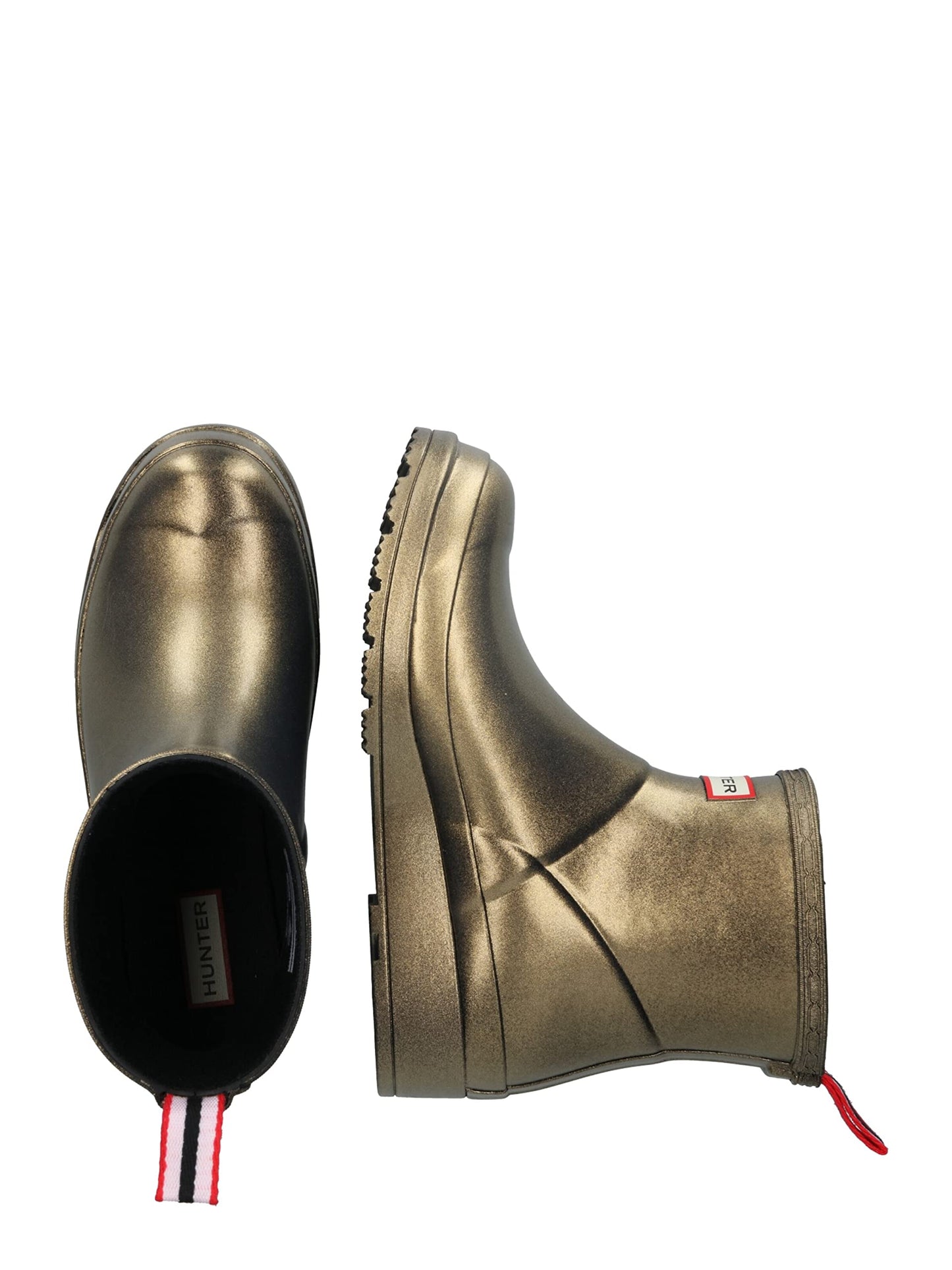 Hunter Original Play Boot Short Nebula - Boots for Women - Rubber Upper - Textile Lining - Removable Insole Gold 6 M