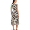 Lauren Ralph Lauren Womens Floral Belted Bubble Crepe Dress Cream/Black 8