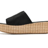 Free People Womens Harbor Raffia Flatform Tan 8 Medium