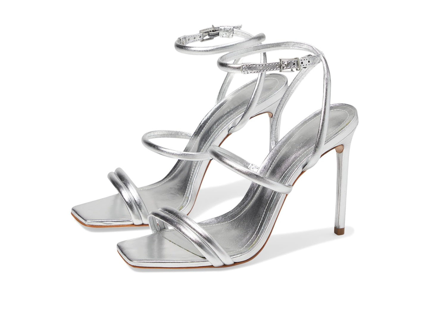 Schutz Women's Nylla Casual Sandal, Prata, 7.5