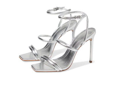 Schutz Women's Nylla Casual Sandal, Prata, 7.5