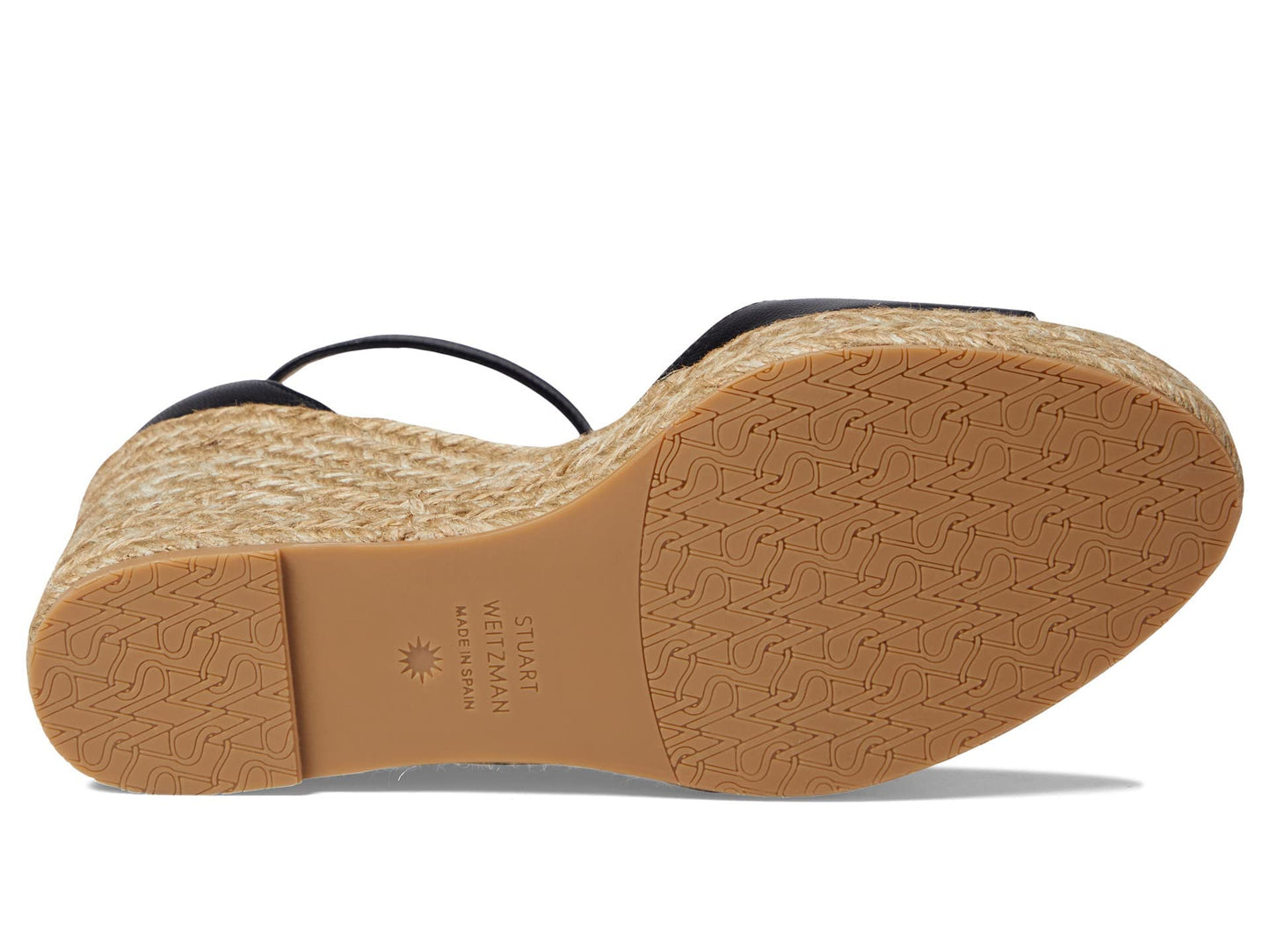 Stuart Weitzman Nudistcurve Espadrille Wedge Black 1 6.5 B