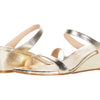 Stuart Weitzman Womens Aleena 50 Wedge Platino 8 M
