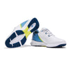 FootJoy Men's FJ Fuel Previous Season Style Golf Shoe, White/Blue/Green, 10 Wide