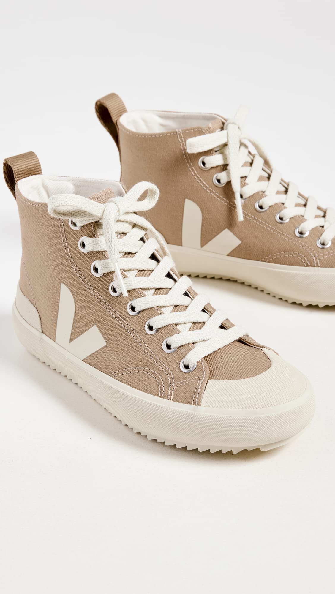 Veja Women's Nova High Top Sneakers, Dune Pierre, Tan, 10 Medium US
