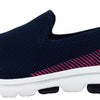 Skechers Women's Go Walk 5-Prized Sneaker, Navy/Pink, 9.5 M US