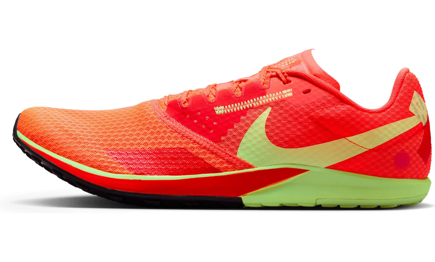 Nike Rival Waffle 6 Road and Cross-Country Racing Shoes (DX7998-800, Hyper Orange/Bright Crimson/Mint Foam/Lime Blast) Size 8