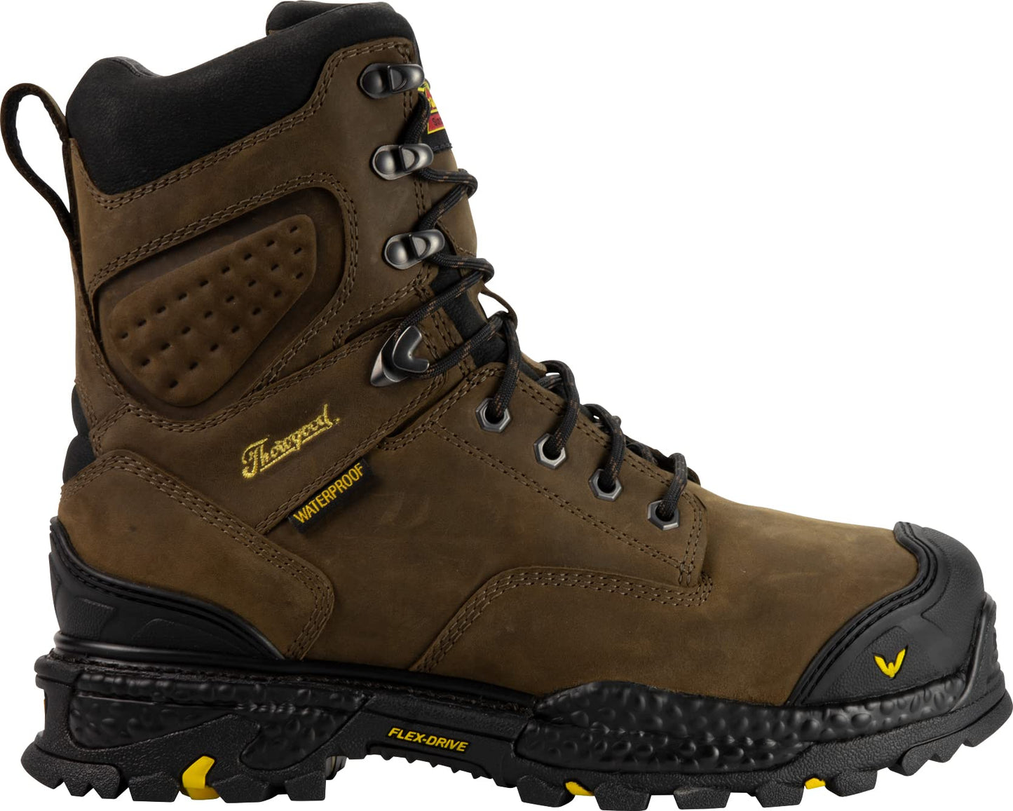 Thorogood Infinity FD 8” Waterproof Composite Toe Work Boots for Men Made with Premium Full-Grain Leather and Slip-Resistant Anti-Fatigue Outsole; EH Rated, Studhorse - 9.5 M US