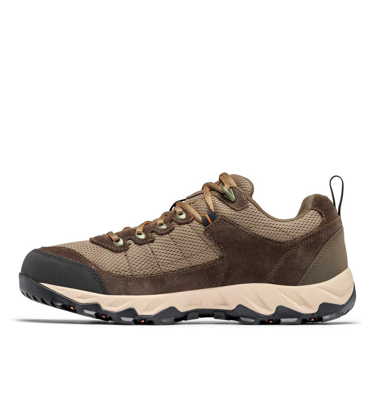 Columbia Men's Valley Pointe Waterproof, Camo Brown/Caramel, 15