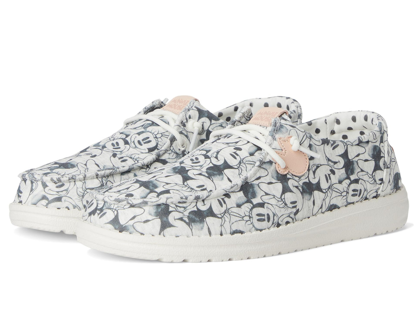HEYDUDE Kids Women's Wendy Minnie Mouse Print (Toddler) Grey Multi 6 Toddler Medium