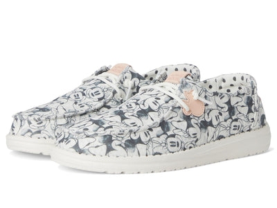 HEYDUDE Kids Women's Wendy Minnie Mouse Print (Toddler) Grey Multi 6 Toddler Medium