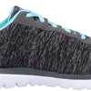 Skechers Women's Flex Appeal 3.0, Black/Light Blue, 8.5
