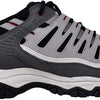 Skechers Men's Afterburn Memory Fit Lace-up Sneaker, Charcoal/Red, 10 M US