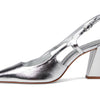 Schutz Women's Blanche Mid Pump, Prata, 9