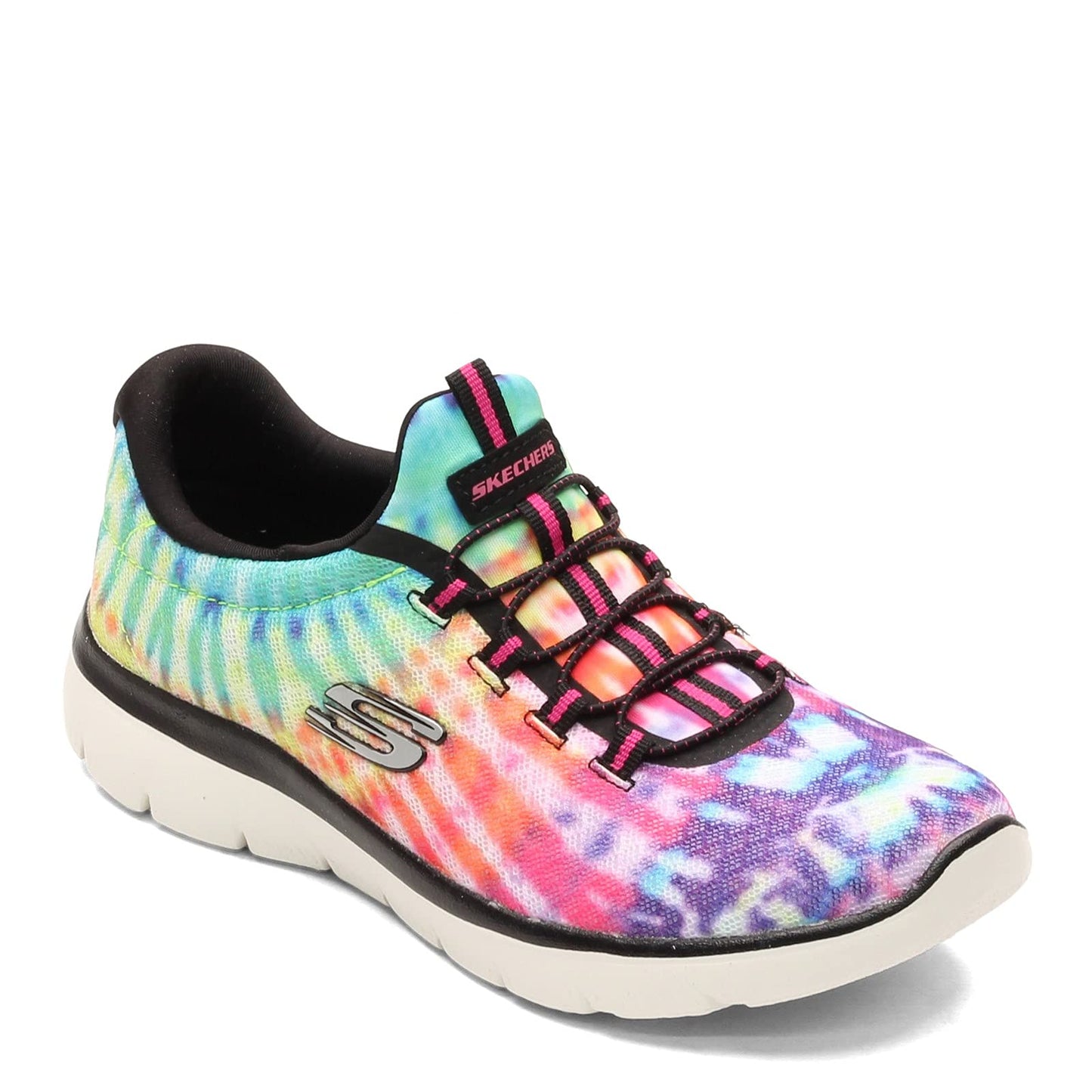 Skechers Women's Sneaker, Black Multi, 10