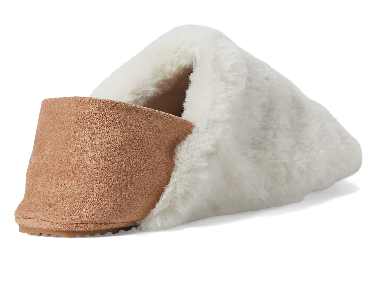 Cole Haan Shearling Slipper Natural Shearling/Angora Suede 7 B (M)