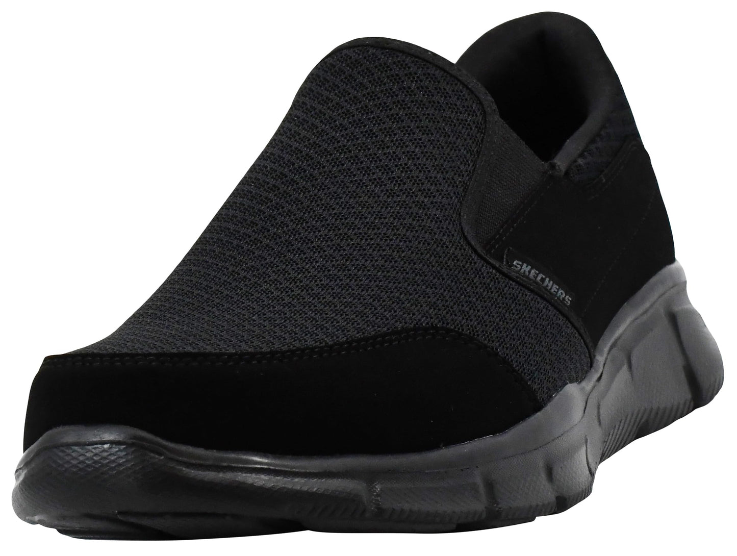 Skechers mens Equalizer Persistent Ballet Flat, Black, 7.5 US