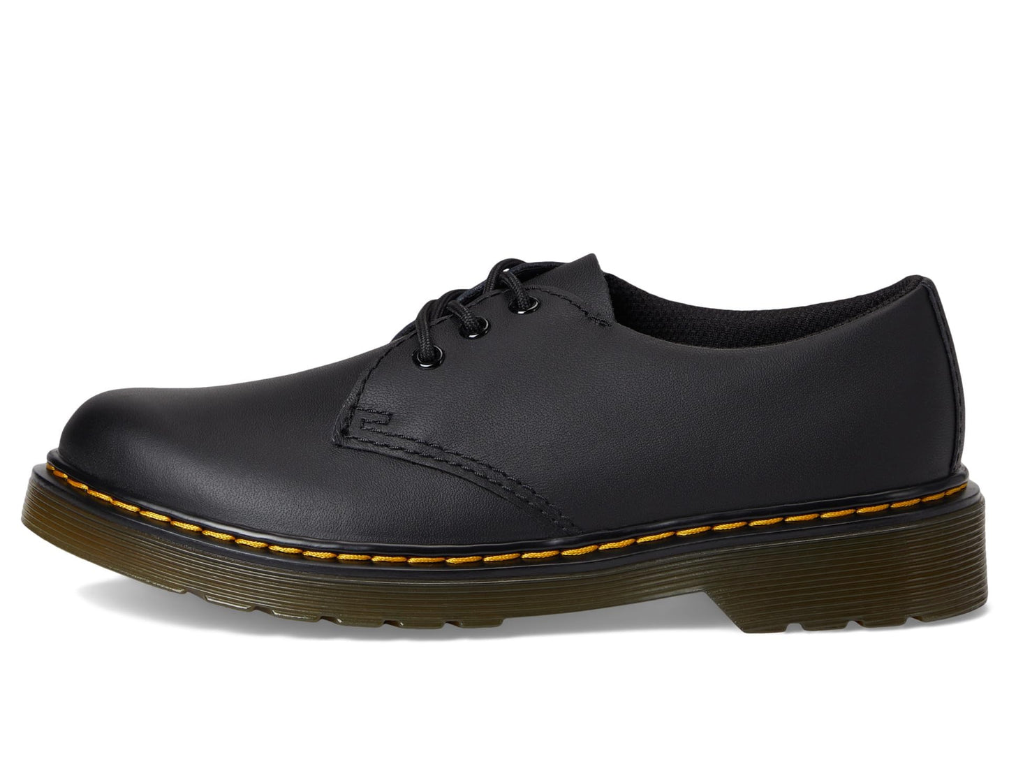 Dr. Martens® Kid's Collection 1461 – Little and Big Kids’ Shoes – Leather Upper – Round Toe – Rubber Outsole Black Softy T 3 UK (US 4 Big Kid) M