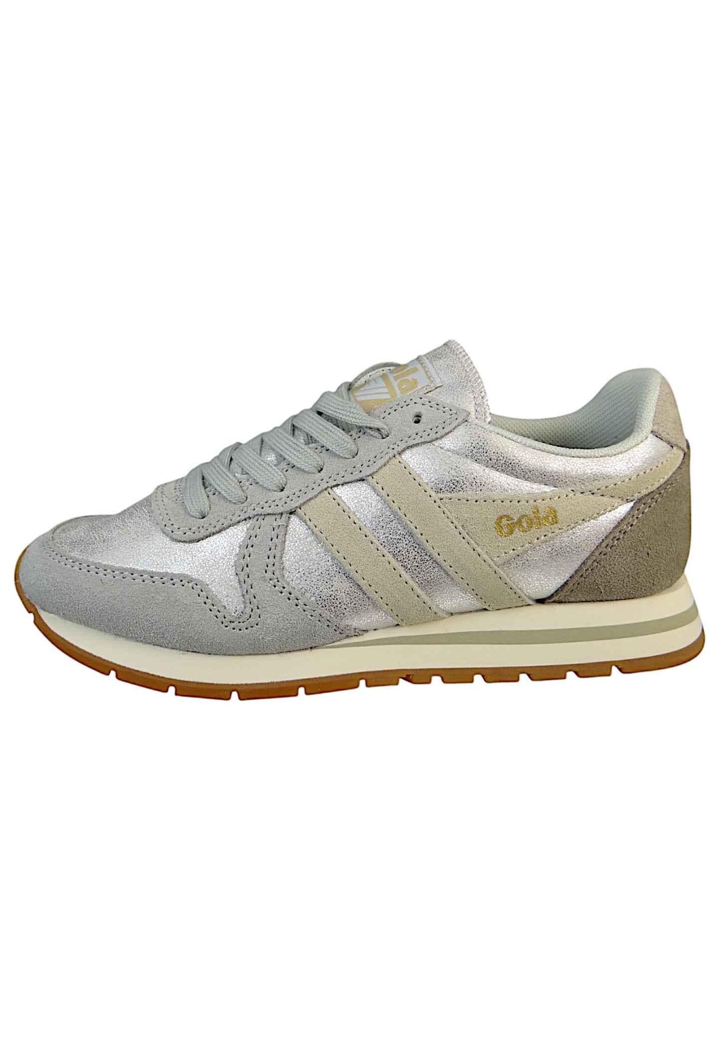 Gola Women's Daytona Blaze Silver/Wheat/Feather Grey 8 M