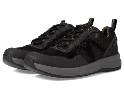 Clarks Men's Wellman Trail AP Waterproof Oxford, Black Combi Waterproof, 11.5 Wide US