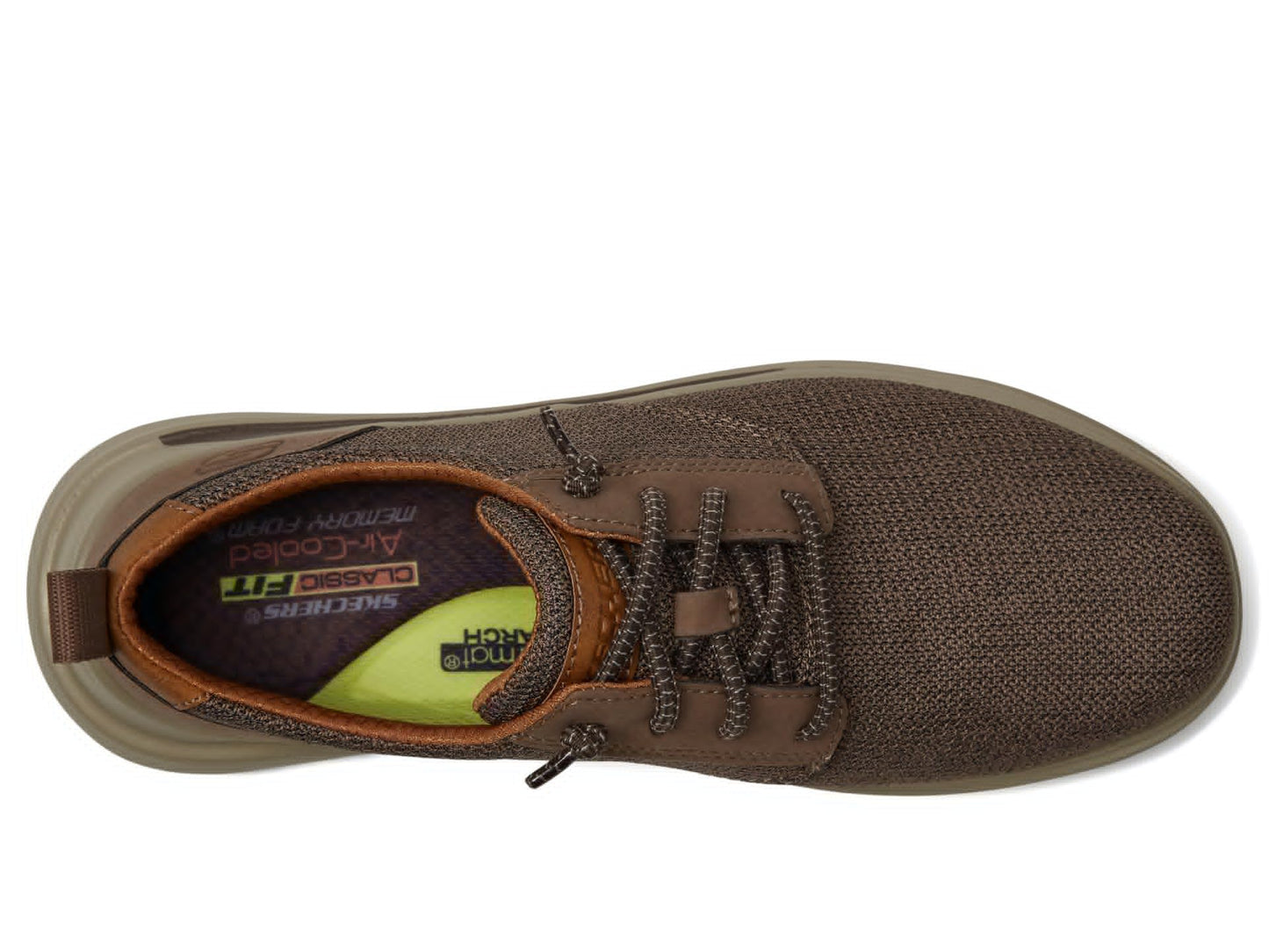 Skechers Men's Proven GladwinTrainers, Brown Mesh, 7.5 US