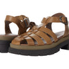 Free People Delaney Fisherman Platform - Women Platform Sandals - Leather Upper and Lining - Rubber Outsole Dark Sand EU 39 (US Women's 9) M