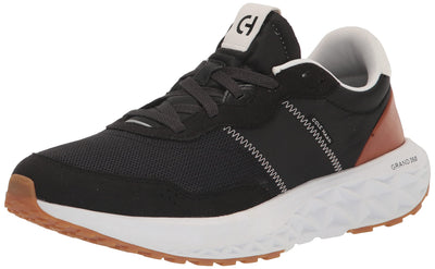 Cole Haan Men's Zerogrand All Day Runner Sneaker, Black/NTRL TAN/WHT, 11.5