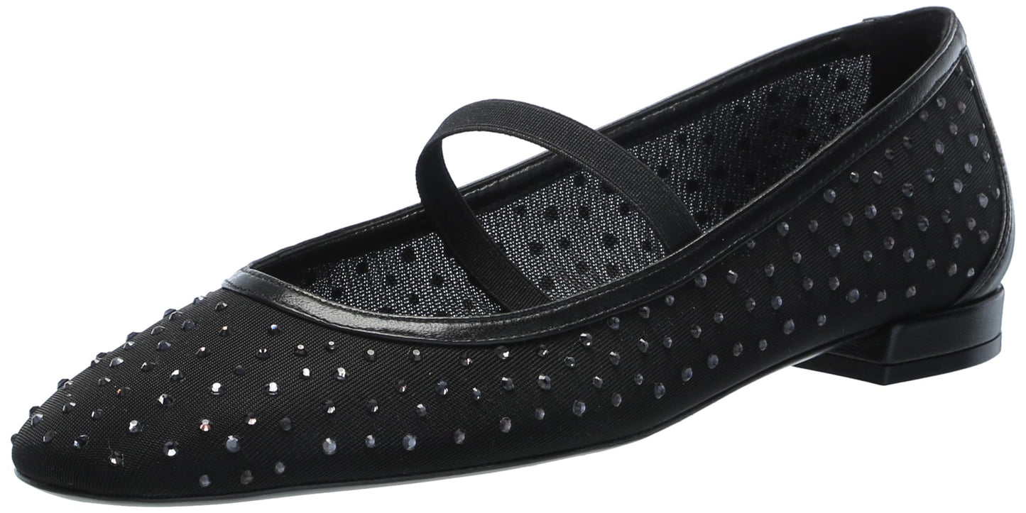 Stuart Weitzman Women's Arabella Flat Ballet, Black, 7