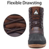 Mishansha Men's Winter Boots Waterproof Cold Weather Snow Boots Warm Duck Boots Ankle Boots Brown US12