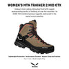 Salewa Women's Mountain Trainer 2 Mid Gore-Tex Waterproof GTX Hiking Boot - Bungee Cord/Black - 9.5