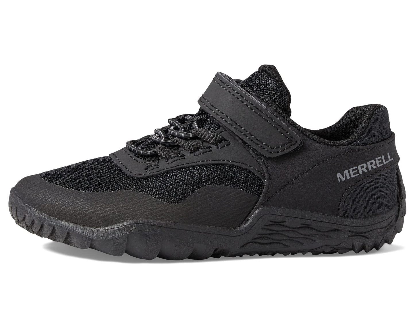 Merrell® Trail Glove 7 A/C Shoes for Little Kids – Synthetic Mesh Upper – EVA Midsole – Odour-Resistant Lining Black 2 Little Kid M